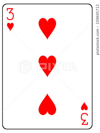 撲克牌紅心 3 109695713