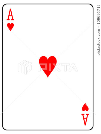 撲克牌紅心王牌 109695715