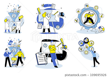 Machine learning vector illustration. Cybernetic systems empowered by machine learning mimic human like intelligence in digital environments The future education lies in integration machine learning Machine learning vector illustration. Cybernetic systems empowered by machine learning mimic human like intelligence in digital environments The future education lies in integration machine learning 109695926