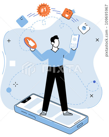 Application testing metaphor. Vector illustration. App test, boot camp training for app before it gets released Software testing, tool that polishes raw edges of code Application testing, refining Application testing metaphor. Vector illustration. App test, boot camp training for app before it gets released Software testing, tool that polishes raw edges of code Application testing, refining 109695967
