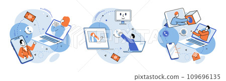 Business team vector illustration. The teams support and cooperation were crucial for project development Corporate business strategies guided organizations growth and success Professional occupations 109696135