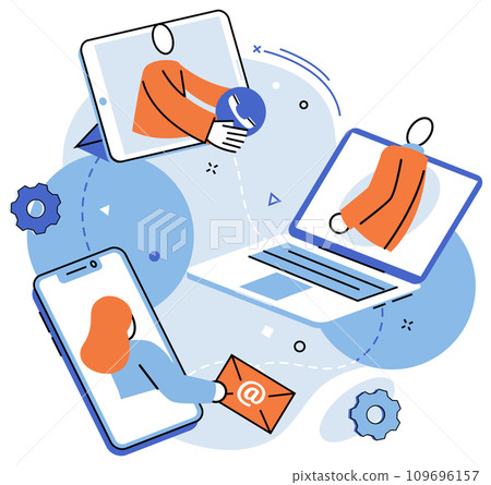 Business team vector illustration. The teams support and cooperation were pivotal for project development Corporate business strategies drove organizations growth and success Professional occupations Business team vector illustration. The teams support and cooperation were pivotal for project development Corporate business strategies drove organizations growth and success Professional occupations 109696157