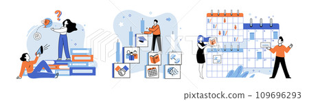 Business mentor. Vector illustration. A cooperative work environment promotes innovation and collective success Building strong business community relies on open communication and collaboration 109696293