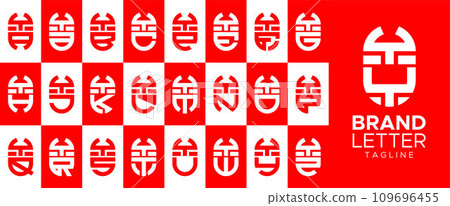 Simple capsule letter Y YY logo design set - Stock Illustration ...