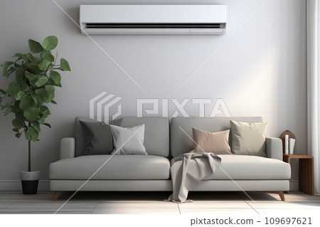 Air conditioner stylish room home. Device decor. Generate Ai 109697621