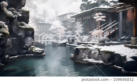 雪景和溫泉 雪景和溫泉 109698852