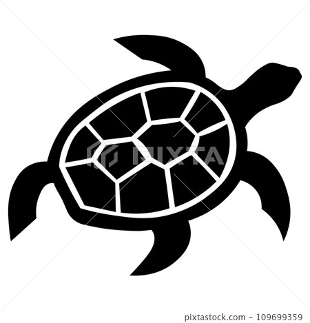Turtle icon isolated on white background - Stock Illustration ...