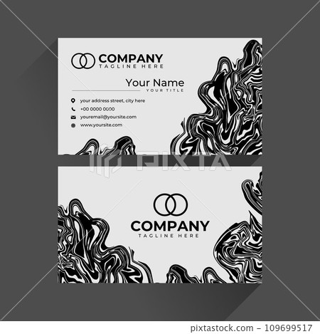 Modern marble stroke abstract business card.  109699517