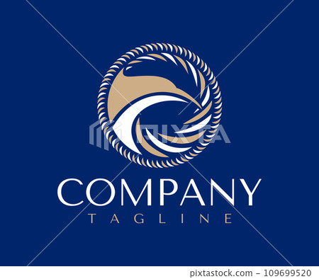 Luxury humming bird head mascot logo design. 109699520