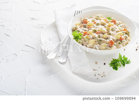 Russian salad or french salad 109699894