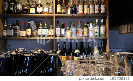 A shop with lots of alcohol 109700335