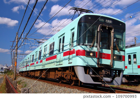 [A] Nishitetsu Amagi Line 7000 type one-man operation (each stop: Amagi ⇔ Omuta) 109700993