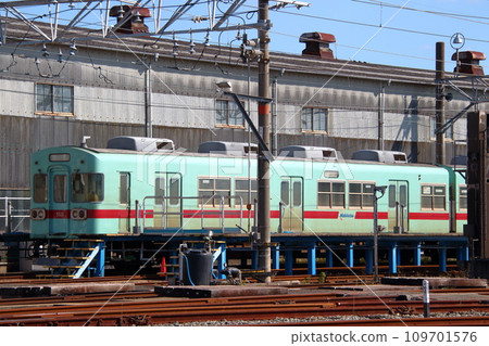 At Nishitetsu Yanagawa Railyard (Yanagawa City, Fukuoka Prefecture) 109701576