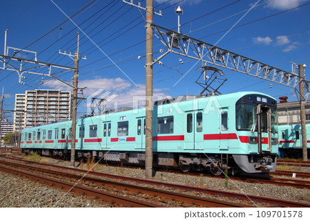 At Nishitetsu Yanagawa Railyard (Yanagawa City, Fukuoka Prefecture) 109701578