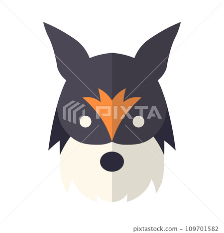 Abstract vector animal icon on white background 109701582