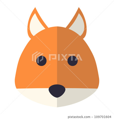 Abstract vector animal icon on white background Abstract vector animal icon on white background 109701604