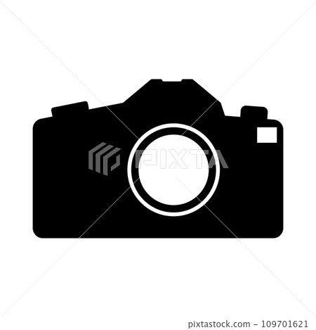 Camera black icon on white background Camera black icon on white background 109701621