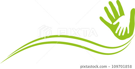 background, hands, physiotherapy, family, massage, vector 109701858