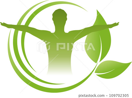 person, leaves, tree, plant, wellness, alternative practitioner, background, logo 109702305