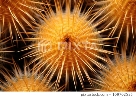 Macro shot of cactus spines Macro shot of cactus spines 109702555