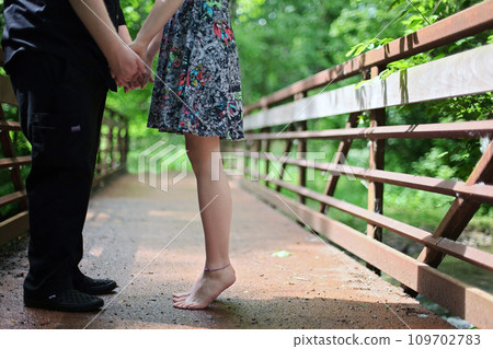 A couple in love, St. Valentine's Day background. Dating and wedding conceptual photo. Honey moon travel 109702783