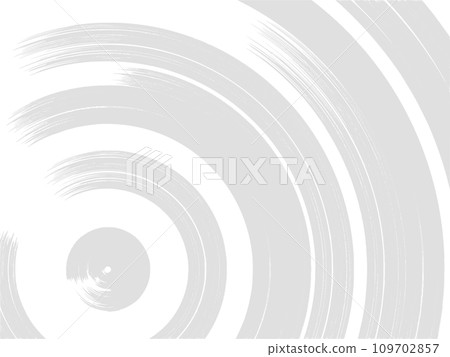 Background of blurred circles written with a brush. Japanese style illustration of gray circles. 109702857