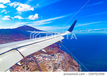 Canary island, Tenerife,Spain.Town scenery above the clouds. Canary island, Tenerife,Spain.Town scenery above the clouds. 109702999