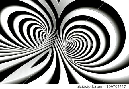 Abstract spiral background in black and white pattern 109703217