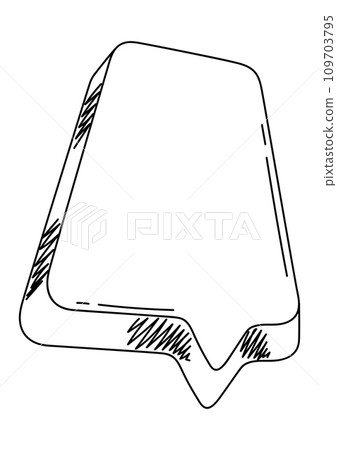 Sketch speech bubble. Image for design and decoration. Sketch speech bubble. Image for design and decoration. 109703795