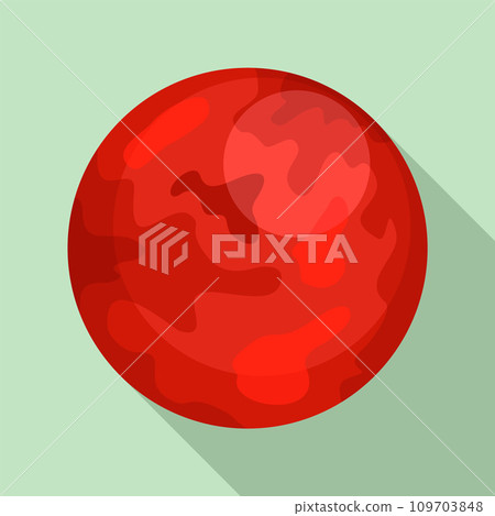 Mars planet icon. Flat illustration of mars planet vector icon for web design Mars planet icon. Flat illustration of mars planet vector icon for web design 109703848