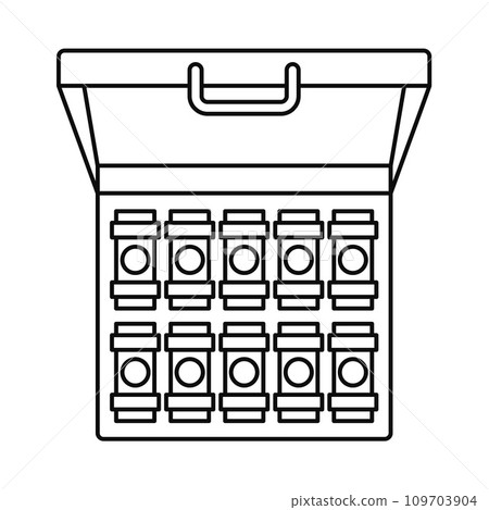 Bribery money case icon. Outline illustration of bribery money case vector icon for web design isolated on white background 109703904