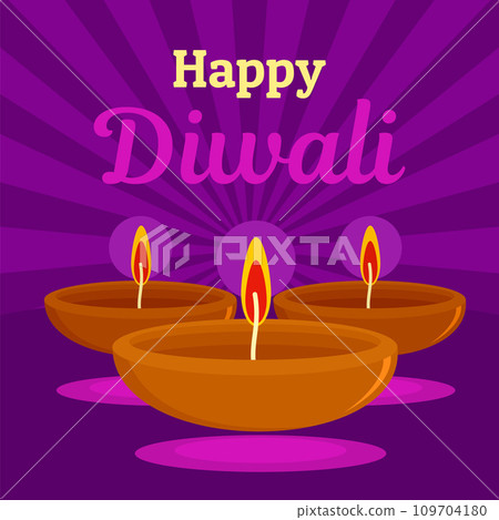 Happy indian divali concept background. Flat illustration of happy indian divali vector concept background for web design Happy indian divali concept background. Flat illustration of happy indian divali vector concept background for web design 109704180