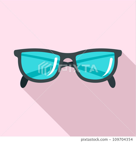 Accounting glasses icon. Flat illustration of accounting glasses vector icon for web design 109704354