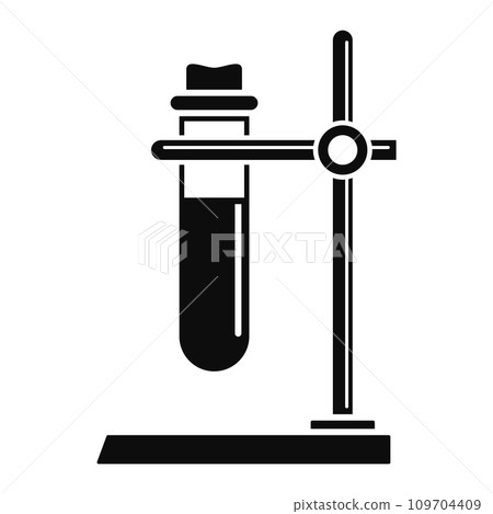Test tube stand icon. Simple illustration of test tube stand vector icon for web design isolated on white background 109704409