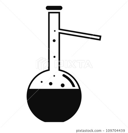 Chemical flask icon. Simple illustration of chemical flask vector icon for web design isolated on white background Chemical flask icon. Simple illustration of chemical flask vector icon for web design isolated on white background 109704439