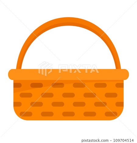 Garden basket icon. Flat illustration of garden basket vector icon for web design Garden basket icon. Flat illustration of garden basket vector icon for web design 109704514