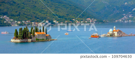 Islands, Bay of Kotor near Perast, Montenegro 109704630