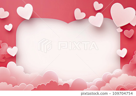 pink valentine background with hearts for promotional material pink valentine background with hearts for promotional material 109704754