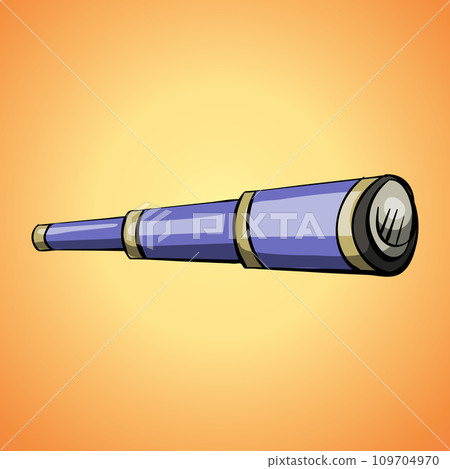 Sea spyglass icon. Cartoon of sea spyglass vector icon for web design isolated on white background Sea spyglass icon. Cartoon of sea spyglass vector icon for web design isolated on white background 109704970