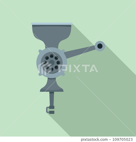 Hand meat grinder icon. Flat illustration of hand meat grinder vector icon for web design 109705023