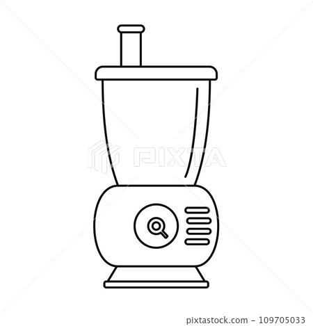 Small food mixer icon. Outline small food mixer vector icon for web design isolated on white background Small food mixer icon. Outline small food mixer vector icon for web design isolated on white background 109705033