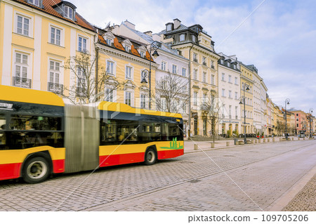 Warsaw, Poland: Beautiful townscape along Krakow Suburban Street / Warsaw, Poland 109705206