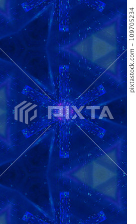 Futuristic background. Neon graphic. Blue pink green color light digital triangle geometric pixel pattern on dark abstract illustration with free space. Futuristic background. Neon graphic. Blue pink green color light digital triangle geometric pixel pattern on dark abstract illustration with free space. 109705234