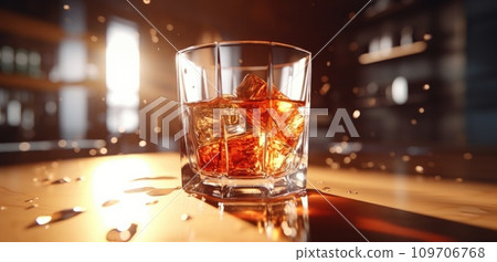alcohol stock on wooden desk alcohol stock on wooden desk 109706768