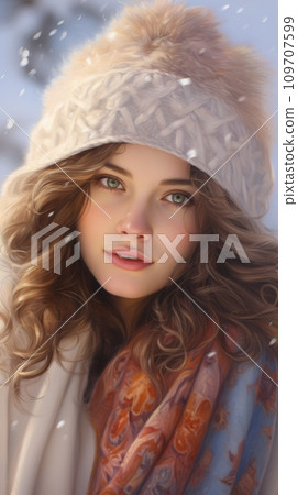 Young beautiful girl 109707599