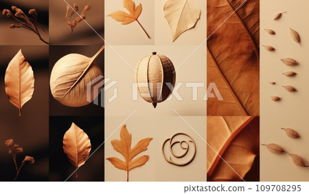 a collage of autumn photos showing leaves a collage of autumn photos showing leaves 109708295