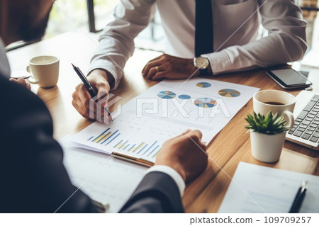 AI-generated content. Creative businessperson drawing a business plan, to di list, AI Generative AI-generated content. Creative businessperson drawing a business plan, to di list, AI Generative 109709257