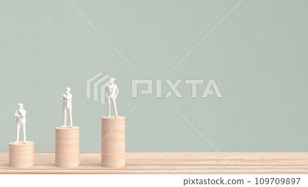 The wood chart for Business concept 3d rendering. The wood chart for Business concept 3d rendering. 109709897
