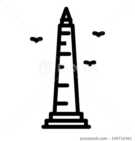 Istanbul tower icon. Outline istanbul tower vector icon for web design isolated on white background Istanbul tower icon. Outline istanbul tower vector icon for web design isolated on white background 109710362