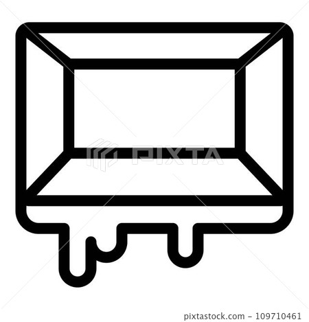 Piece chocolate icon. Outline piece chocolate vector icon for web design isolated on white background 109710461